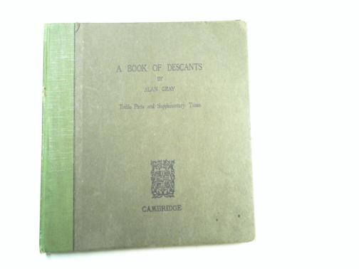 GRAY, Alan - A book of descants