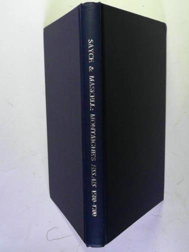 SAYCE, R.A. & MASKELL, David - A Descriptive Bibliography of Montaigne's Essais: 1580-1700