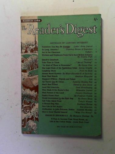 LAURENCE, William L. and others - The Reader's Digest: March 1946
