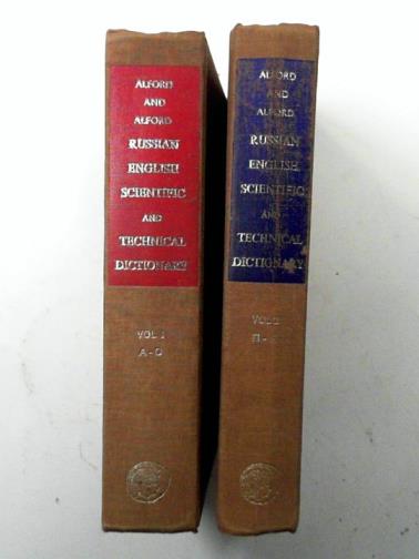 ALFORD, M.H.T. & ALFORD, V.L - Russian-English scientific and technical dictionary (vold.1 & 2)