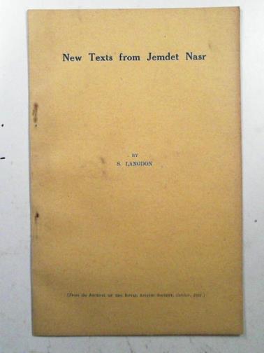 LANGDON, S. - New texts from Jemdet Nasr