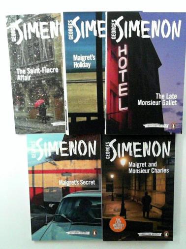 SIMENON, Georges - 5 Maigret titles (Maigret's Secret; Maigret and Monsieur Charles; Maigret's Holiday; The Late Monsieur Gallet; The Saint-Fiacre Affair)