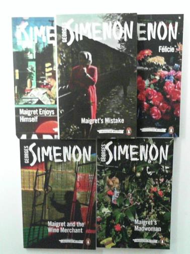 SIMENON, Georges - 5 Maigret titles (Felicie; Maigret's Madwoman; Maigret and the Wine Merchant; Maigret Enjoys Himself; Maigret's Mistake)