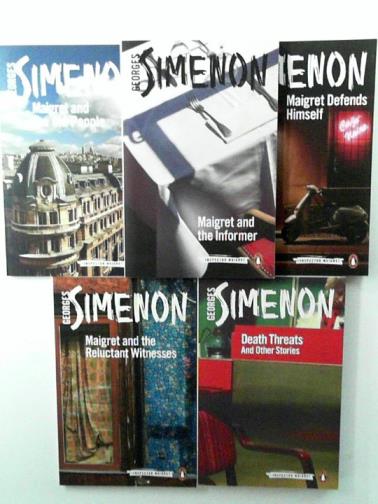 SIMENON, Georges - 5 Maigret titles (Maigret and the Informer; Maigret Defends Himself; Maigret and the Old People; Death Threats; Maigret and the Reluctant Witnesses)