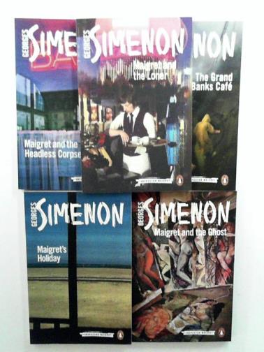 SIMENON, Georges - 5 Maigret titles (The Grand Banks Cafe; Maigret and the Loner; Maigret and the Ghost; Maigret's Holiday; Maigret and the Headless Corpse)