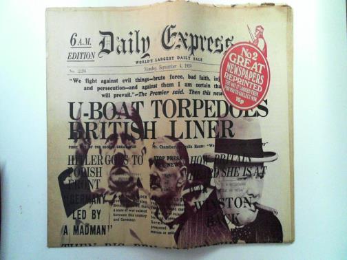 - Great Newspapers Reprinted, no. 2: Daily Express, no. 12,258: Monday, September 4, 1939