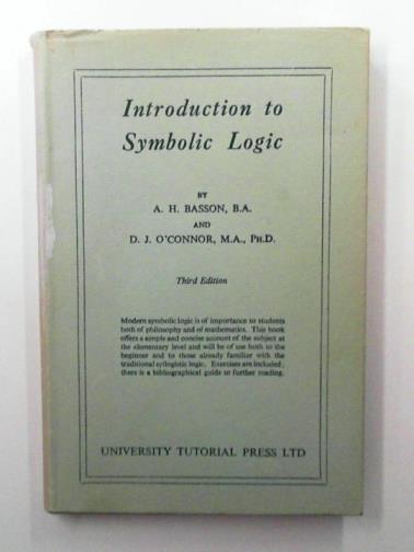 BASSON, A.H & O'CONNOR, D.J - Introduction to symbolic logic