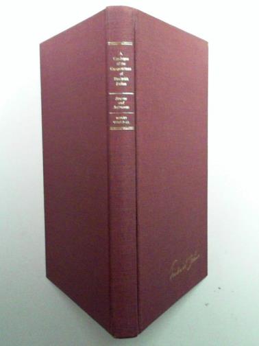 THRELFALL, Robert - A catalogue of the compositions of Frederick Delius: Sources and references