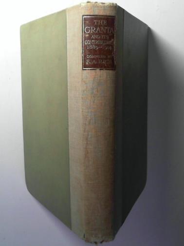 RICE, F.A. - The Granta and its contributors 1889-1914