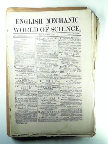  - English Mechanic and World of Science;  vol XLI; 1885; 18 issues
