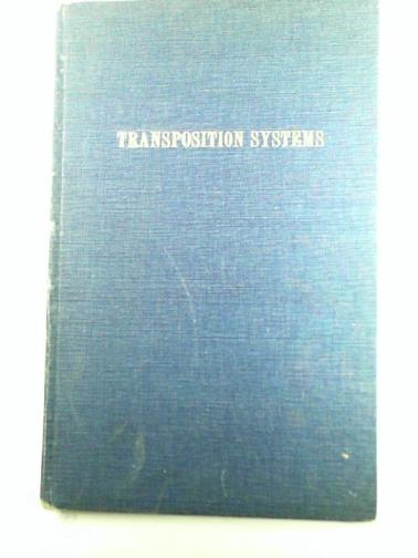 STRACHEY, Oliver - Transposition systems